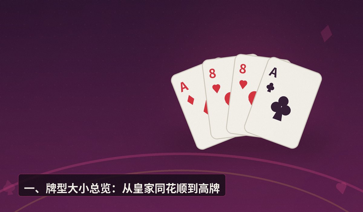 德州扑克牌型大小排序 - 德州扑克牌型大小排序全解析:从高牌到皇家同花顺,新手必读
