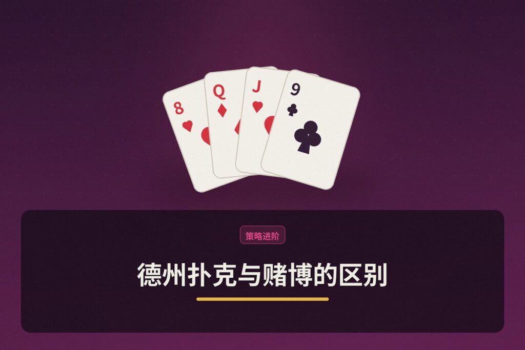 德州扑克与赌博的区别 - 德州扑克与赌博的区别：从策略思维看博弈本质